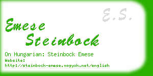 emese steinbock business card